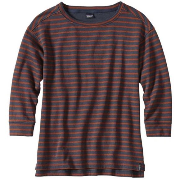 Patagonia Tops - Patagonia Misty Meadow Top 3/4 Sleeve T-Shirt Gray and Orange Size  Small